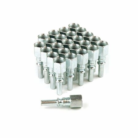 TINKERTOOLS Lincoln Steel Plug 0.25 x 0.25 in. Female - 25 Piece TI2637543